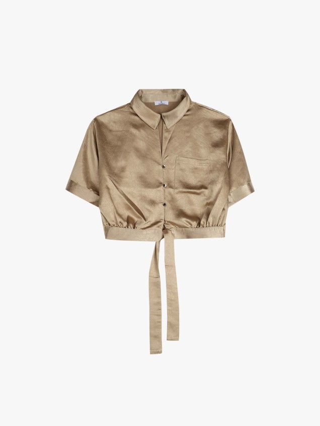 Camisa Cropped com N�