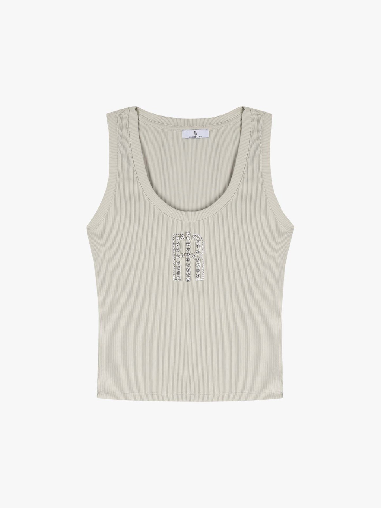 Top de Al�as Canelado com Log�tipo