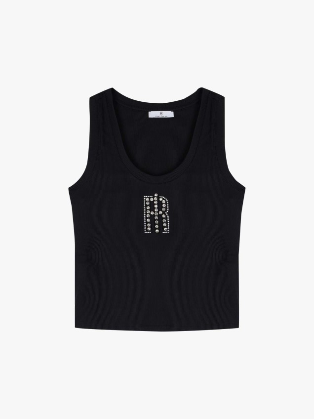 Top de Al�as Canelado com Log�tipo