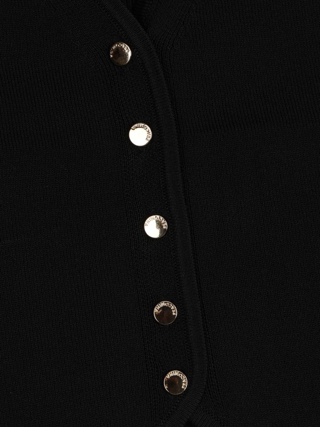 Colete de Malha com Decote em V