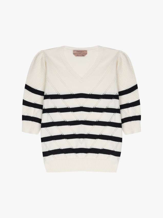 Camisola de Malha com Riscas