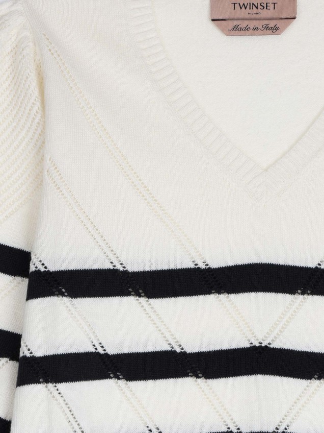 Camisola de Malha com Riscas