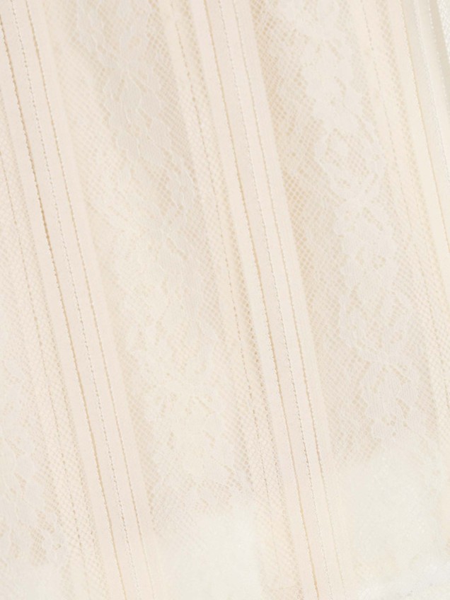 Blusa de Renda com Riscas Verticais