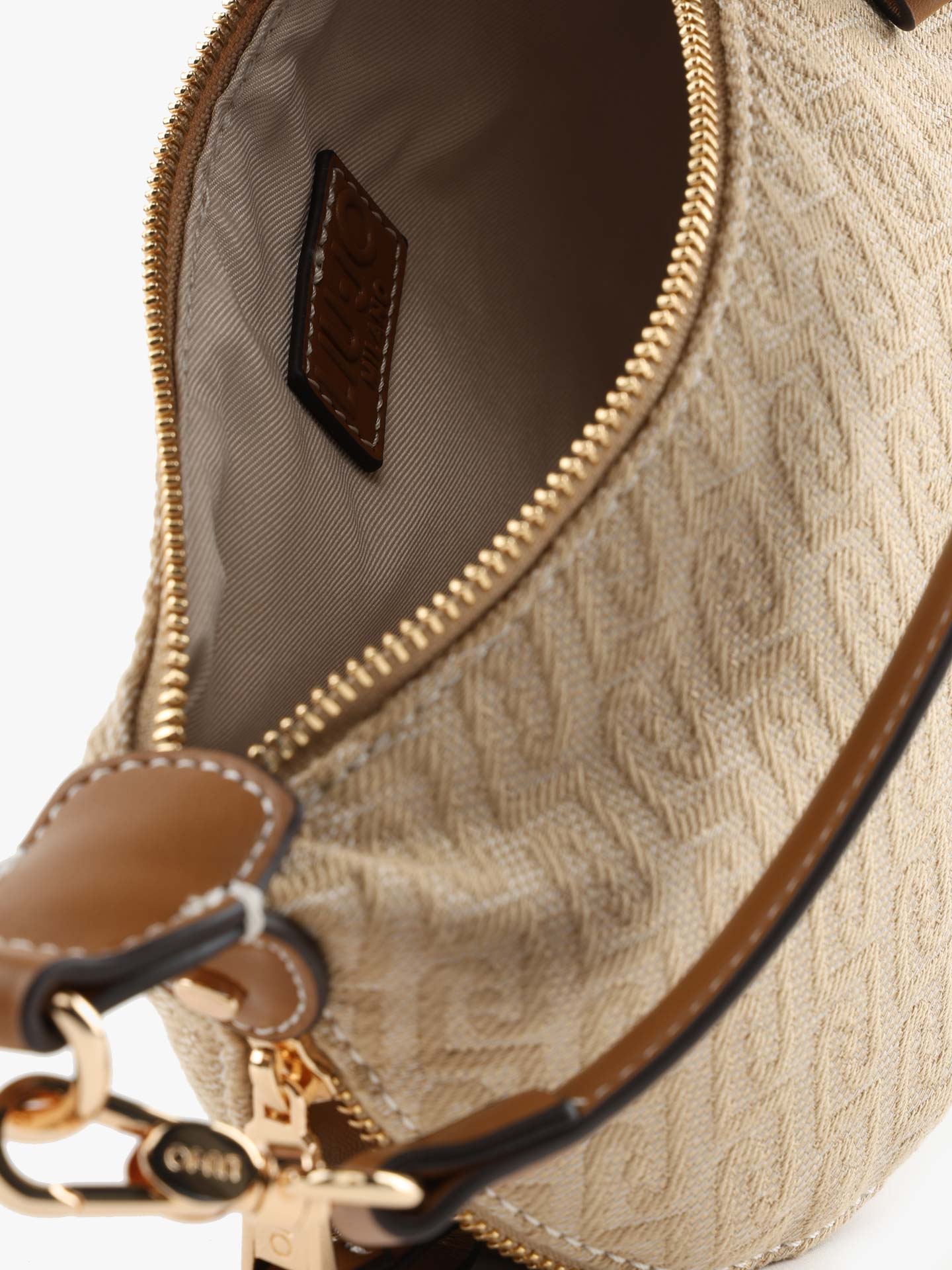 Mala de Ombro com Padrão Monograma