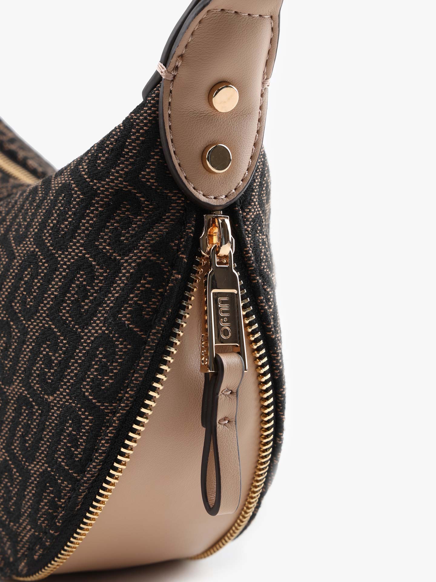 Mala de Ombro com Padrão Monograma