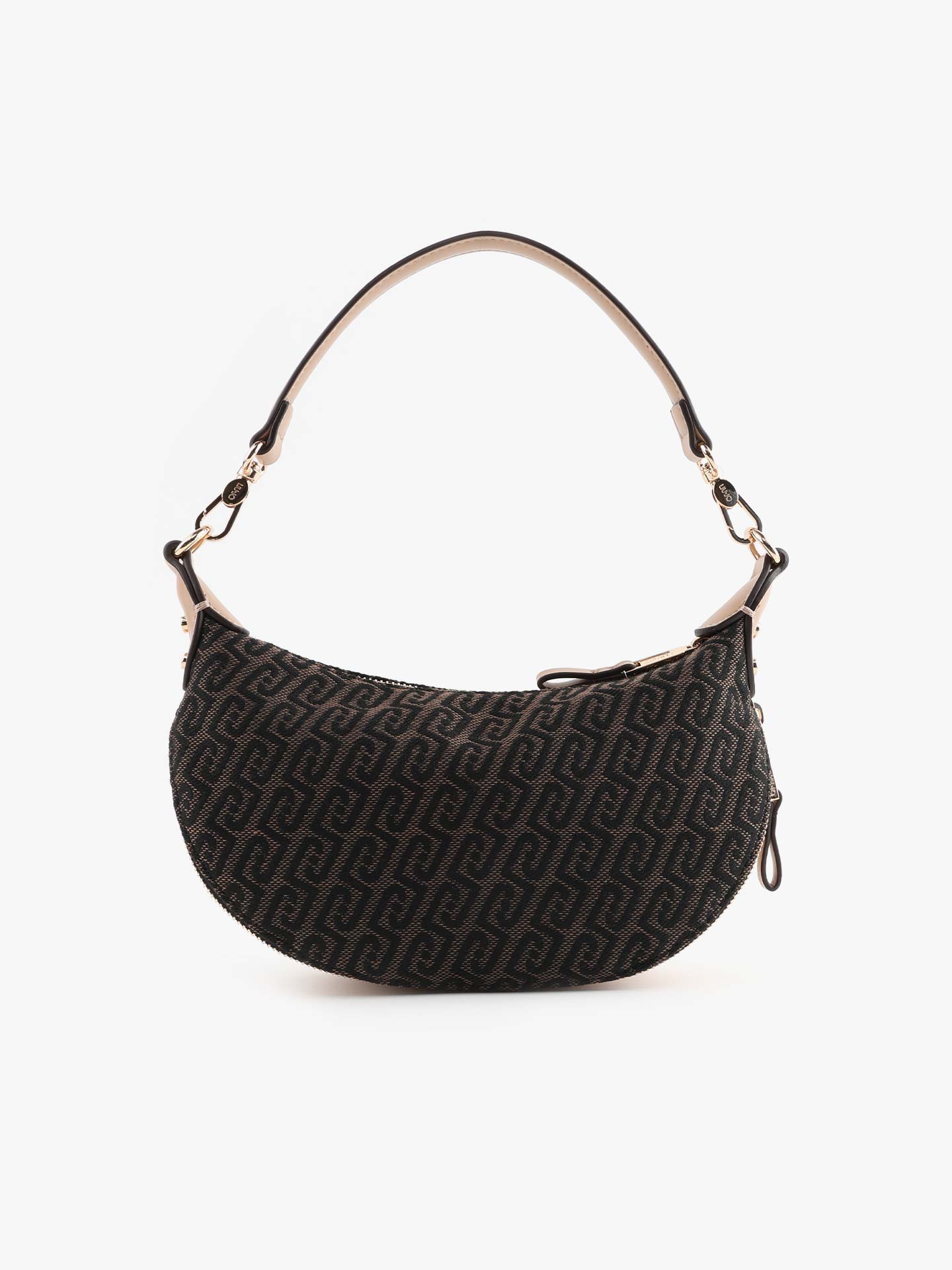 Mala de Ombro com Padrão Monograma