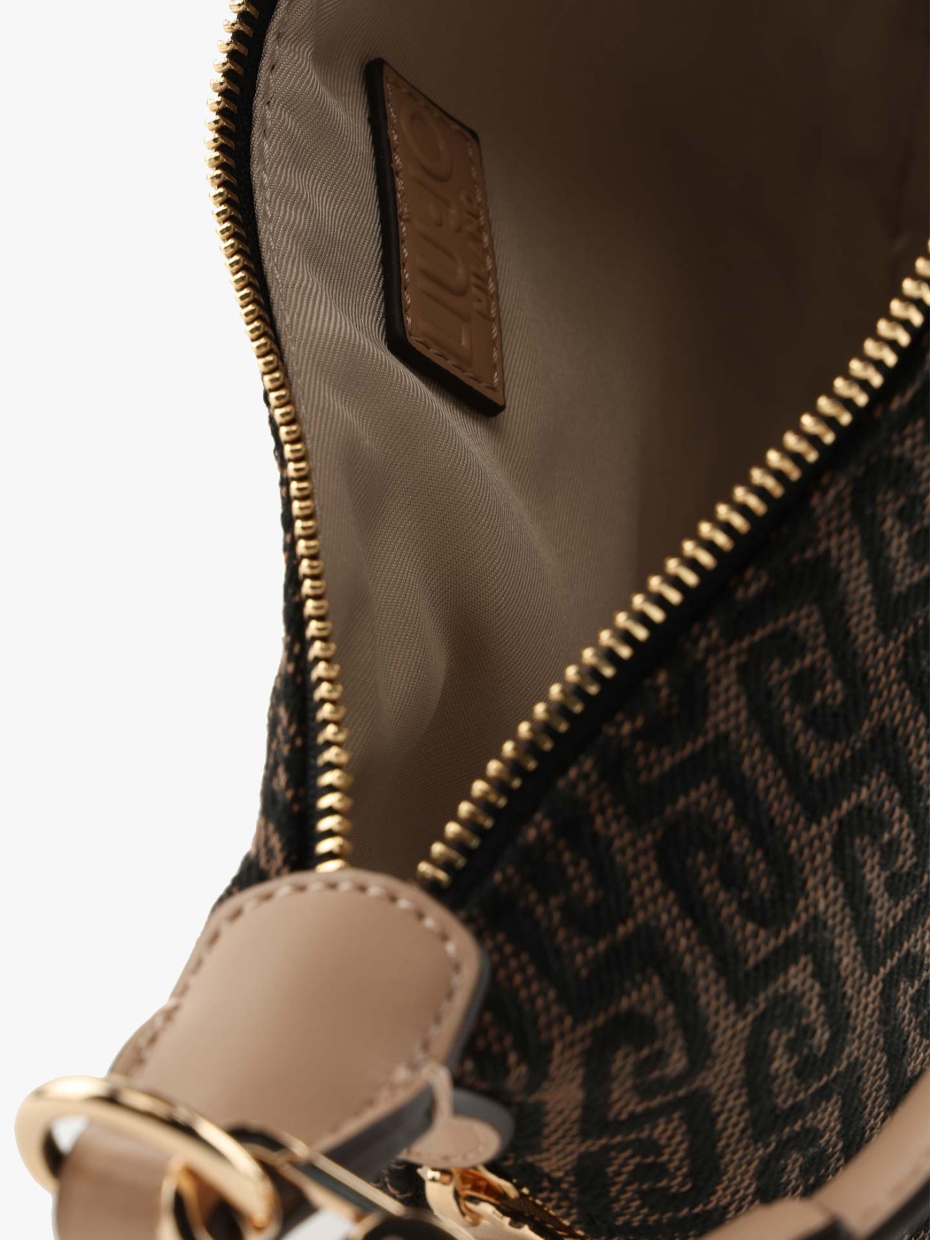 Mala de Ombro com Padrão Monograma