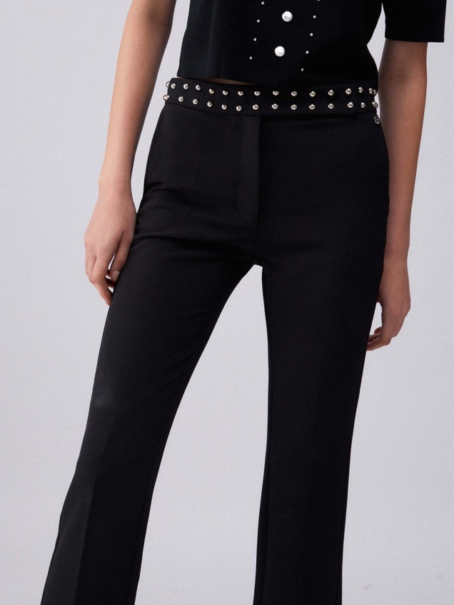 Calças Cropped Slim Fit