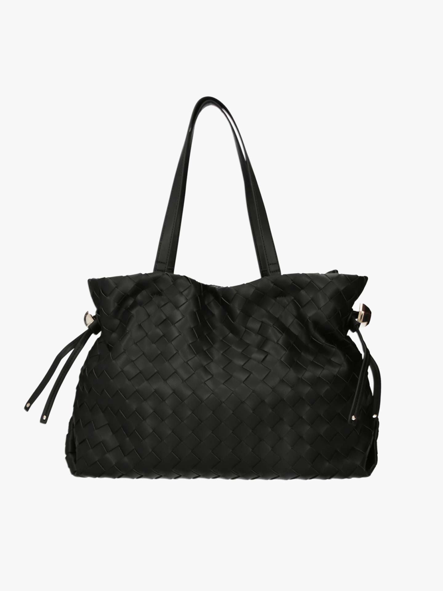 Mala de Ombro Shopper com Efeito Entrançado