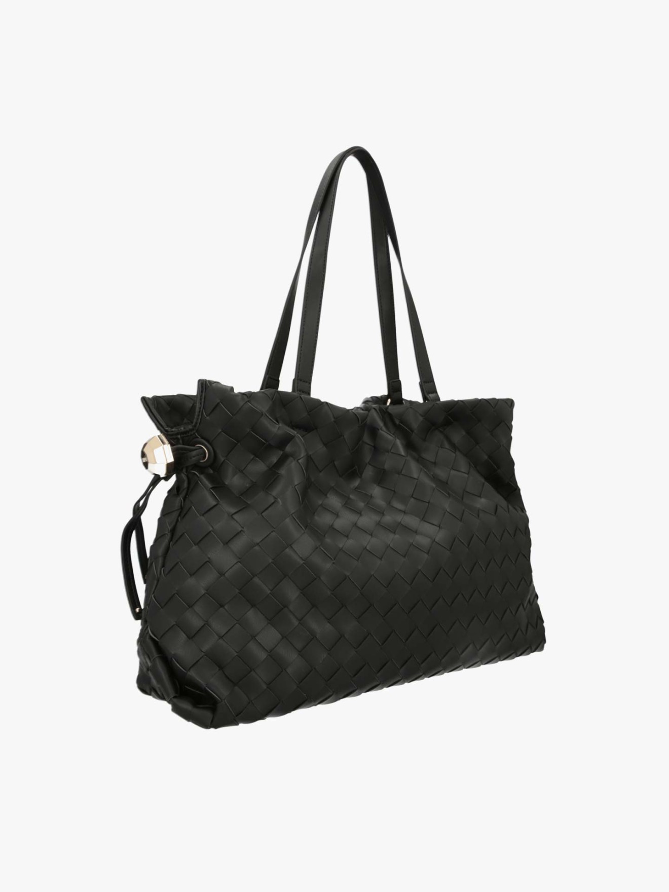 Mala de Ombro Shopper com Efeito Entrançado