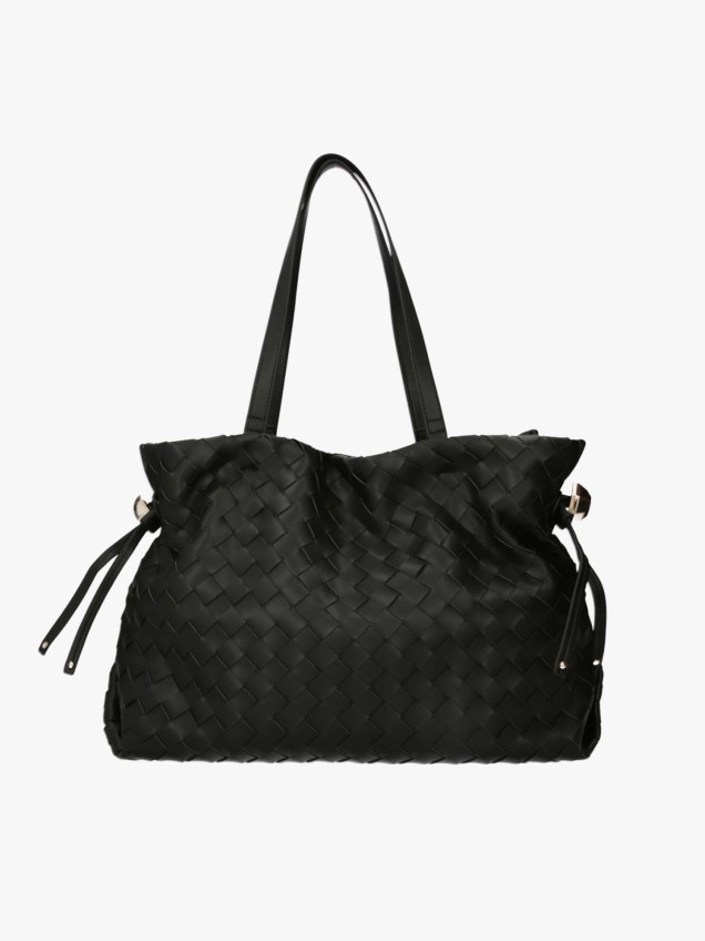 Mala de Ombro Shopper com Efeito Entran�ado