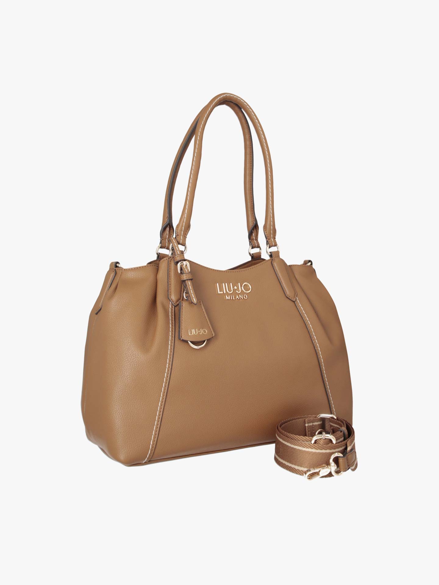 Mala Tote com Pespontos Contrastantes