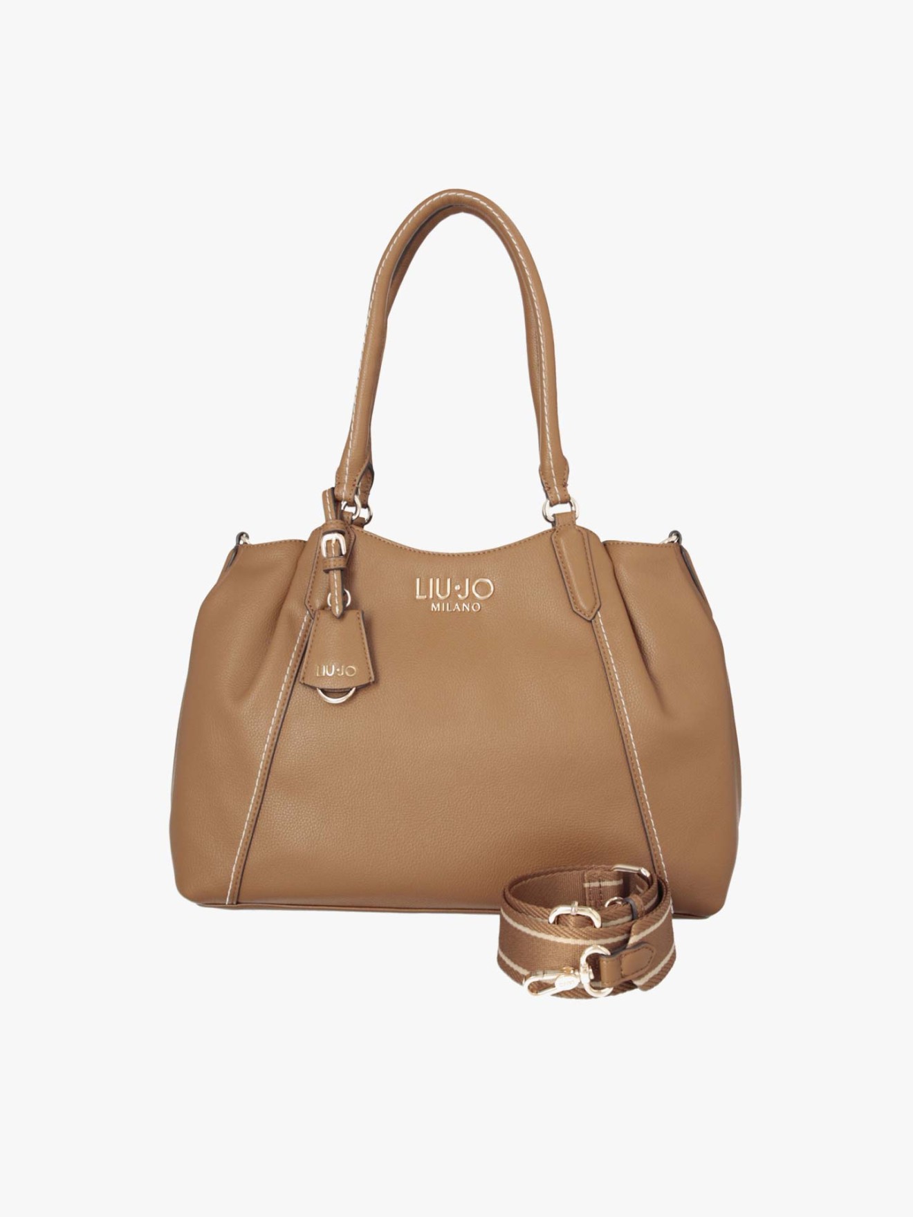 Mala Tote com Pespontos Contrastantes