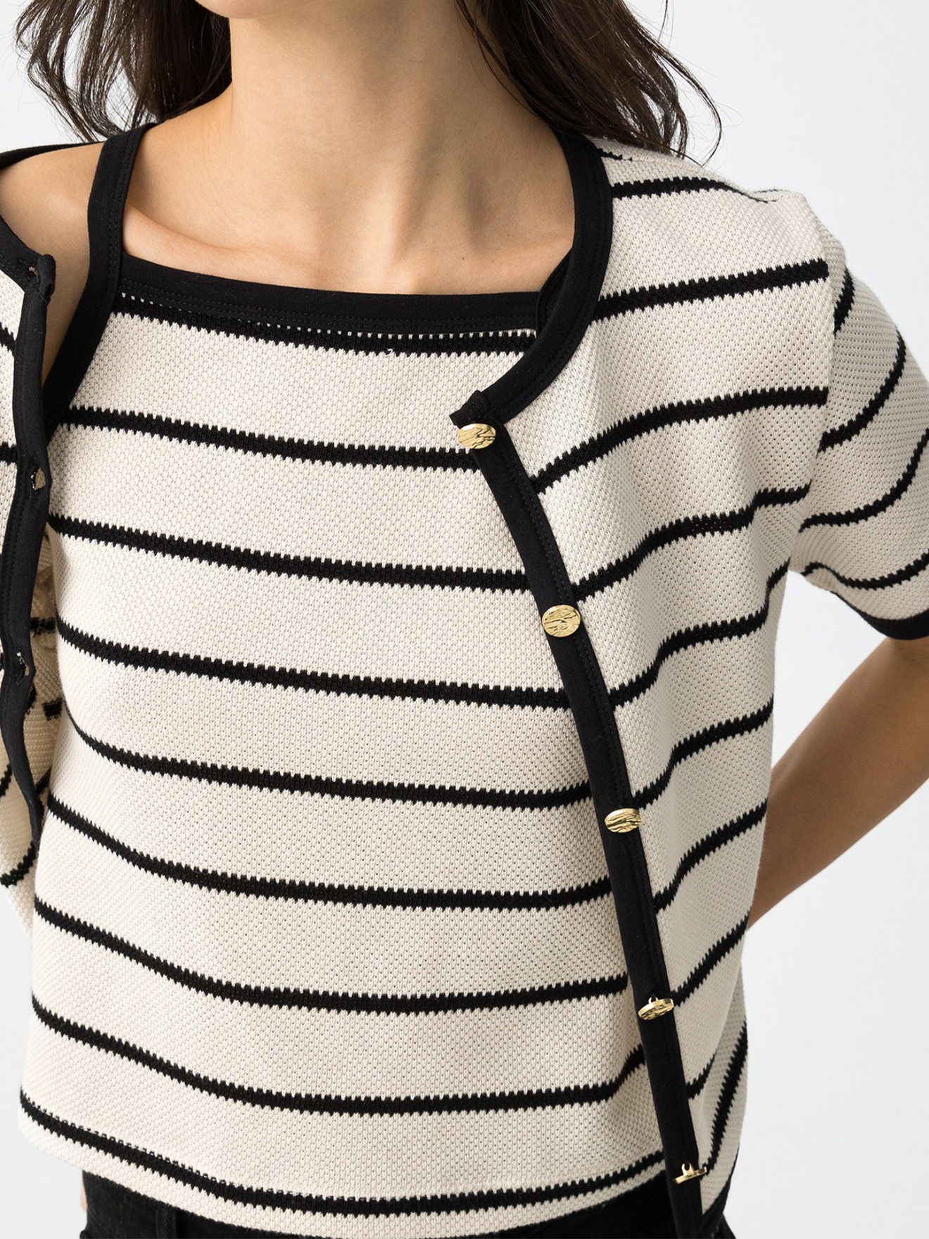 Conjunto de Malha às Riscas