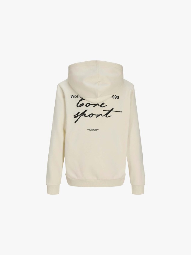 Sweatshirt de Corte Largo com Capuz