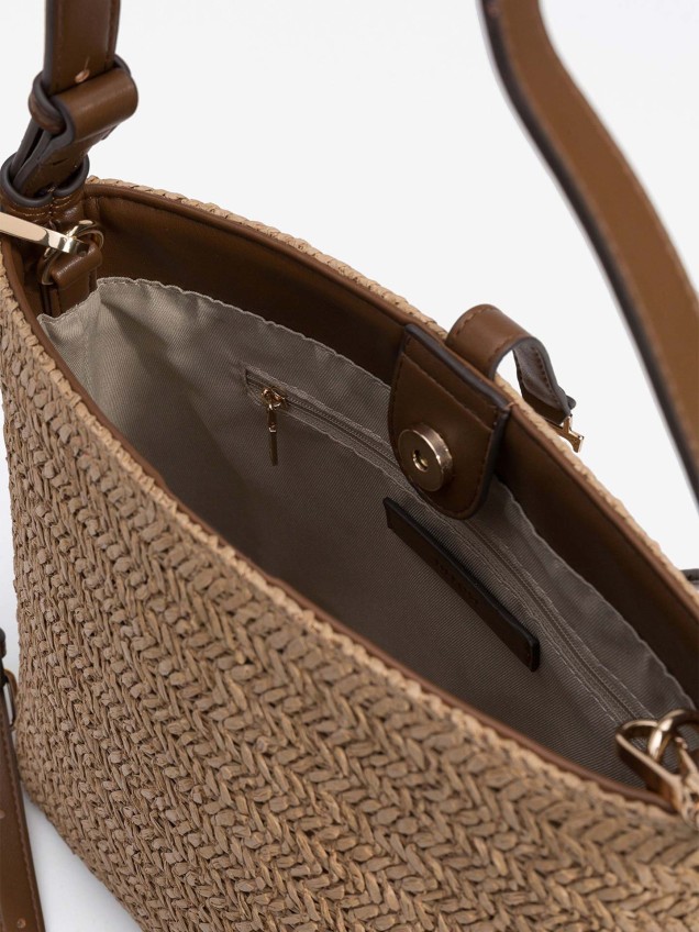 Mala de Ombro em Palha Trançada