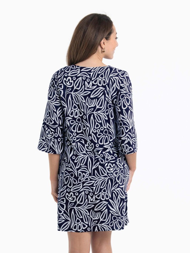 Vestido de Praia Estampado