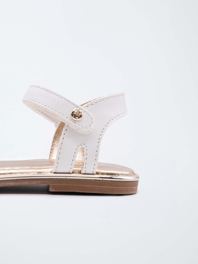 Sandálias de Pele com Laço