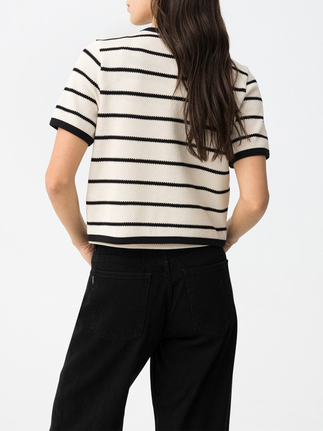 Conjunto de Malha às Riscas