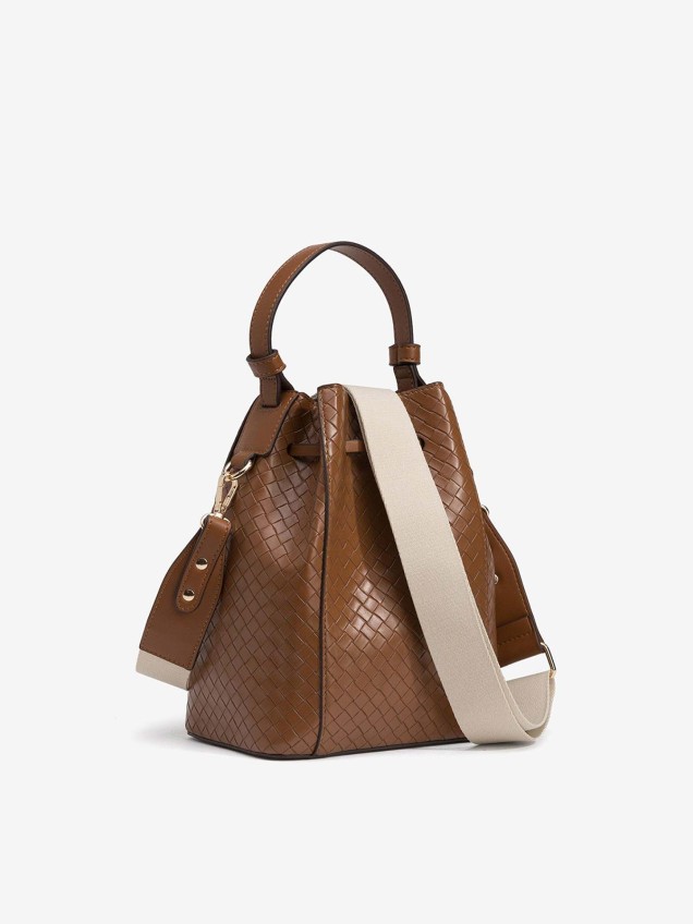 Mala Saco com Textura Entrançada