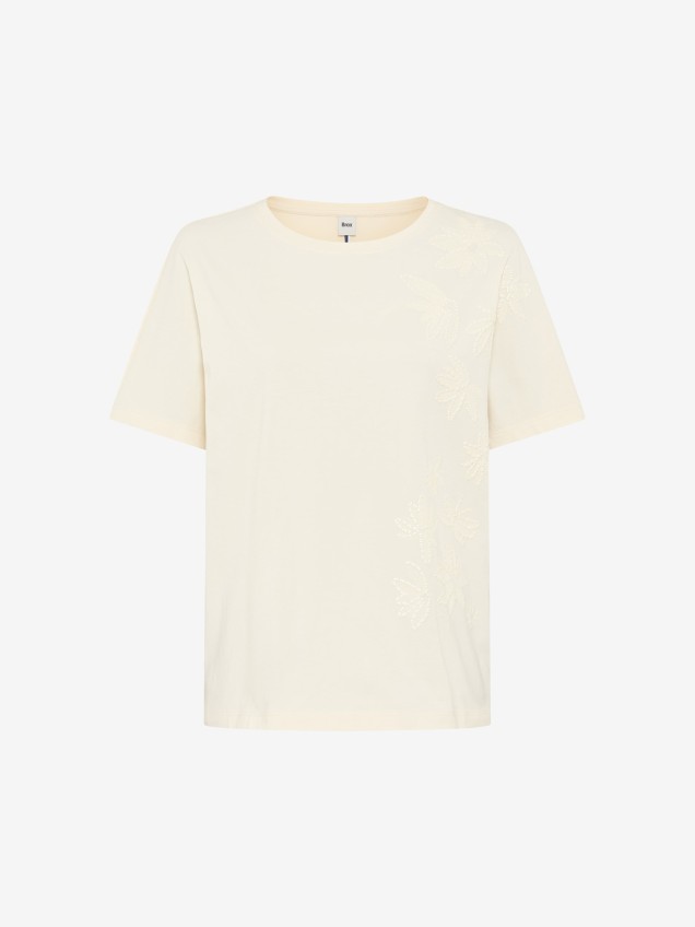 T-shirt com Detalhe Floral Caelen S