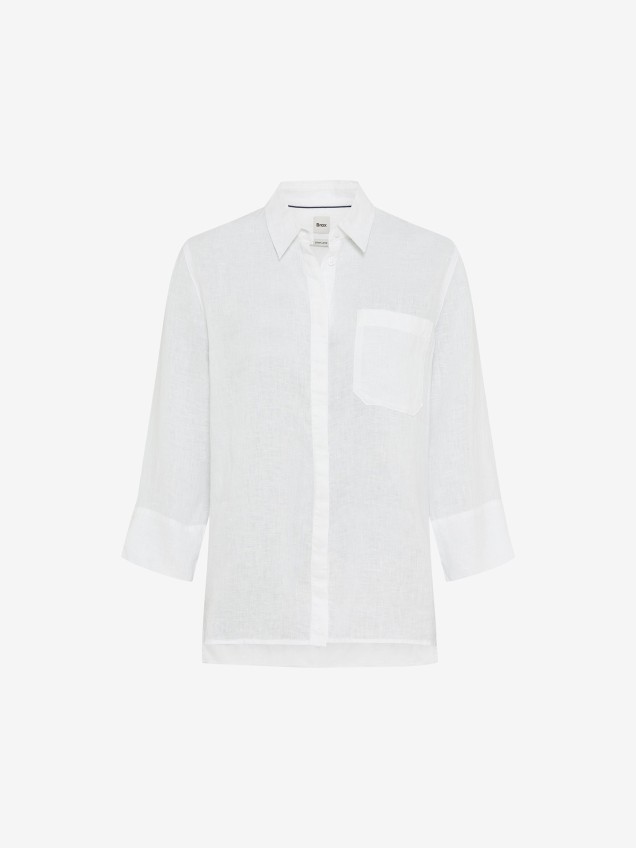 Blusa de Linho com Manga 3/4