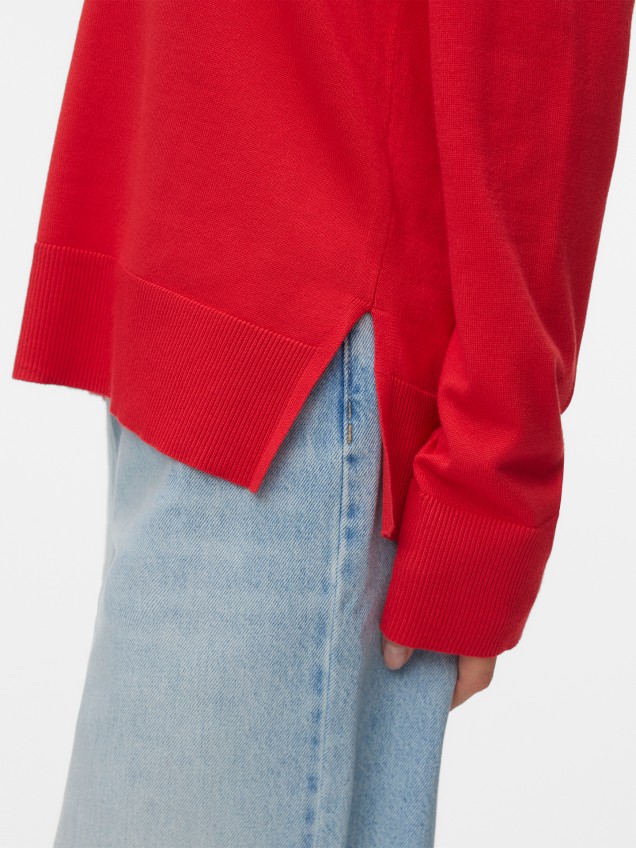 Camisola de Malha com Decote em V