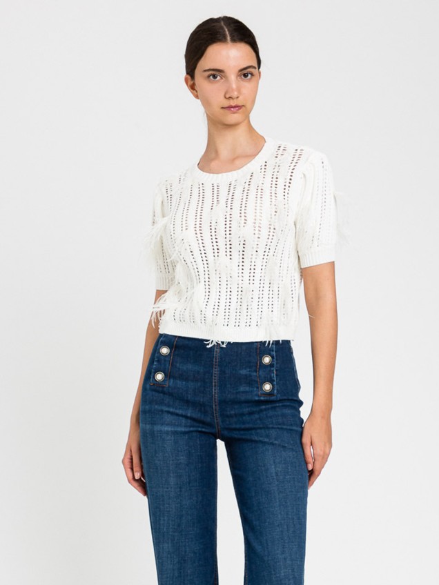 Camisola de Malha Perfurada