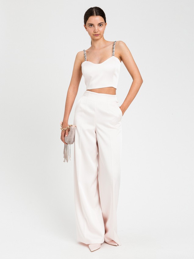 Calças Palazzo em Duchess