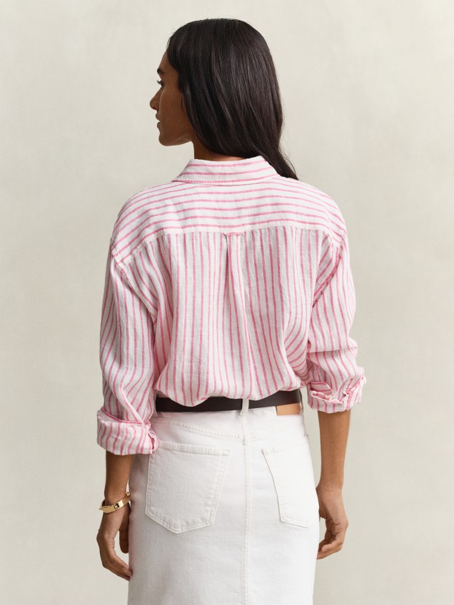 Camisa de Linho às Riscas