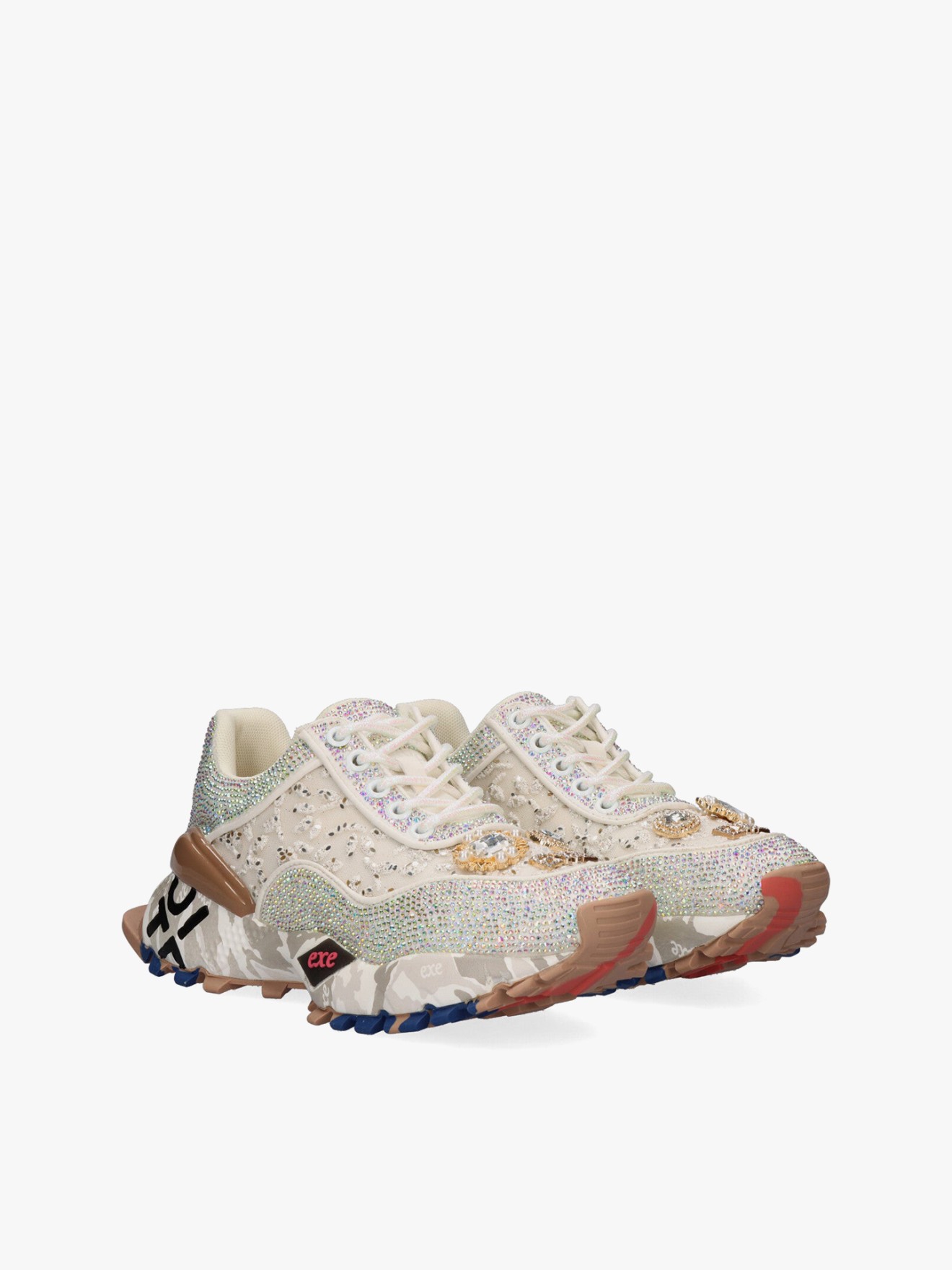 Sapatilhas com Aplica��o de Cristais