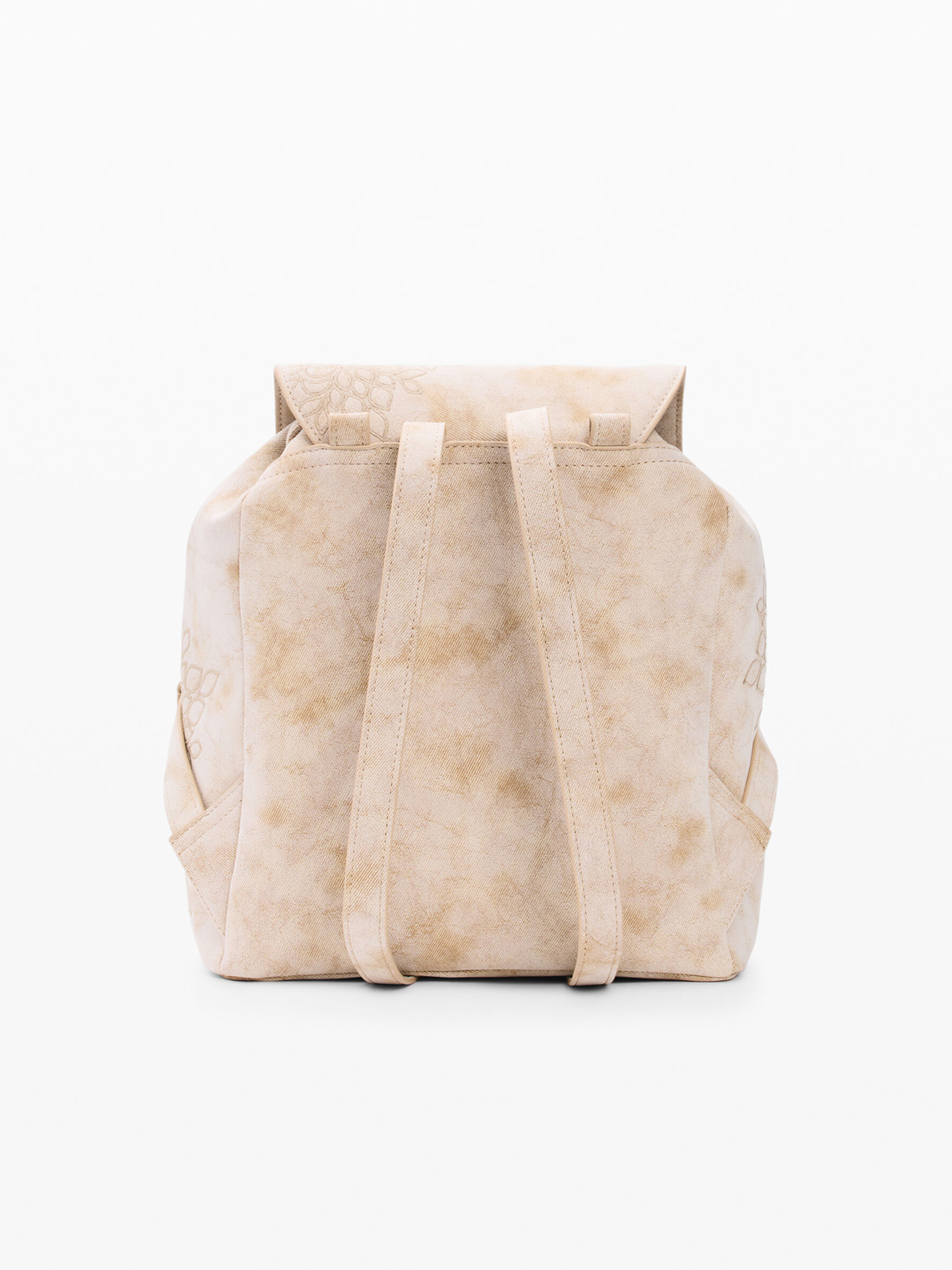 Mochila com Bordados e Bolsos Frontais