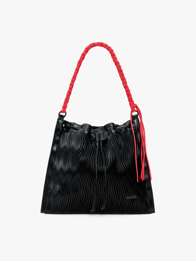 Mochila Mala com Textura em Relevo