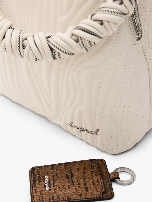 Mochila Convertível com Pespontos