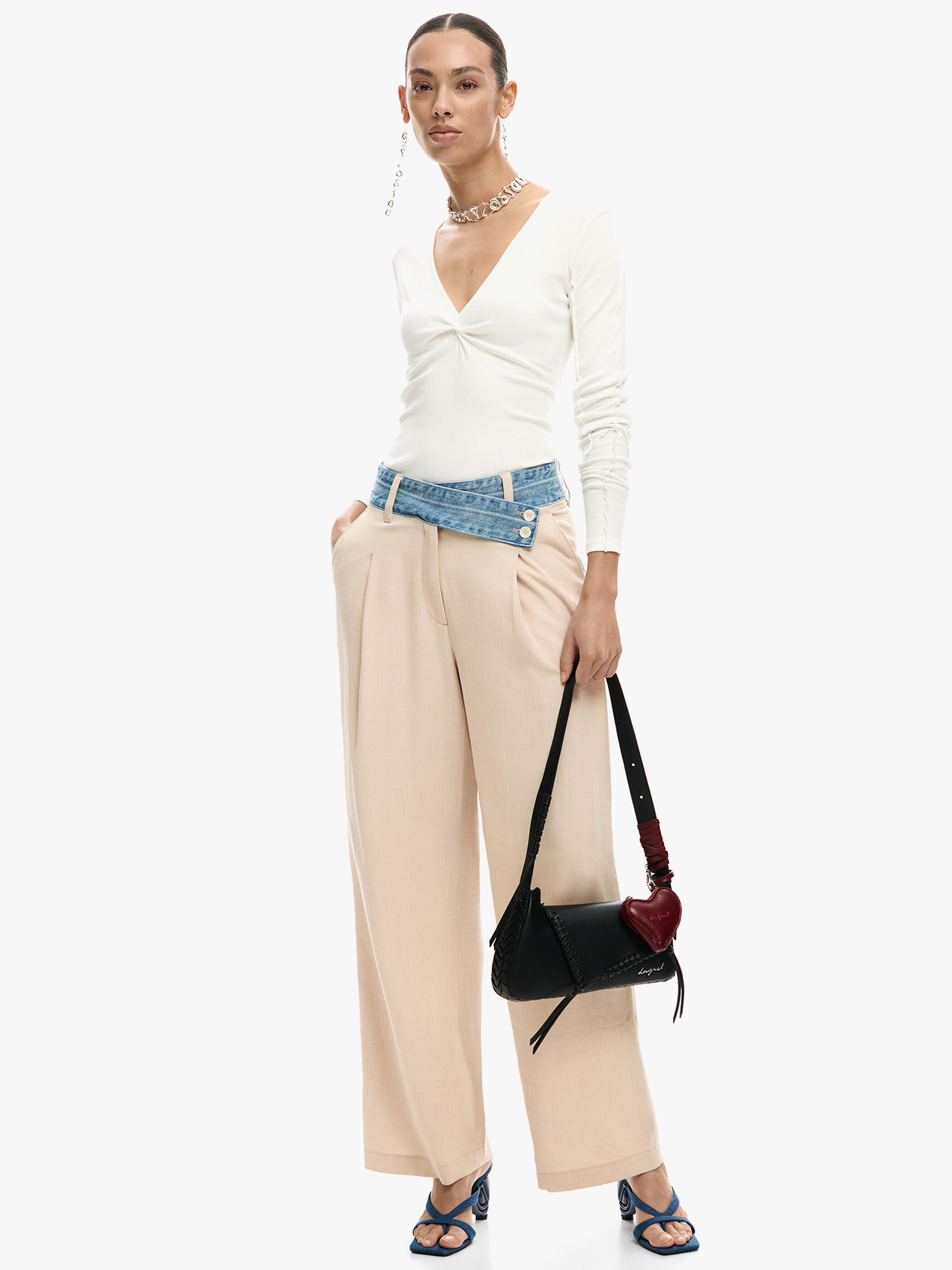 Mala de Ombro com Trançados