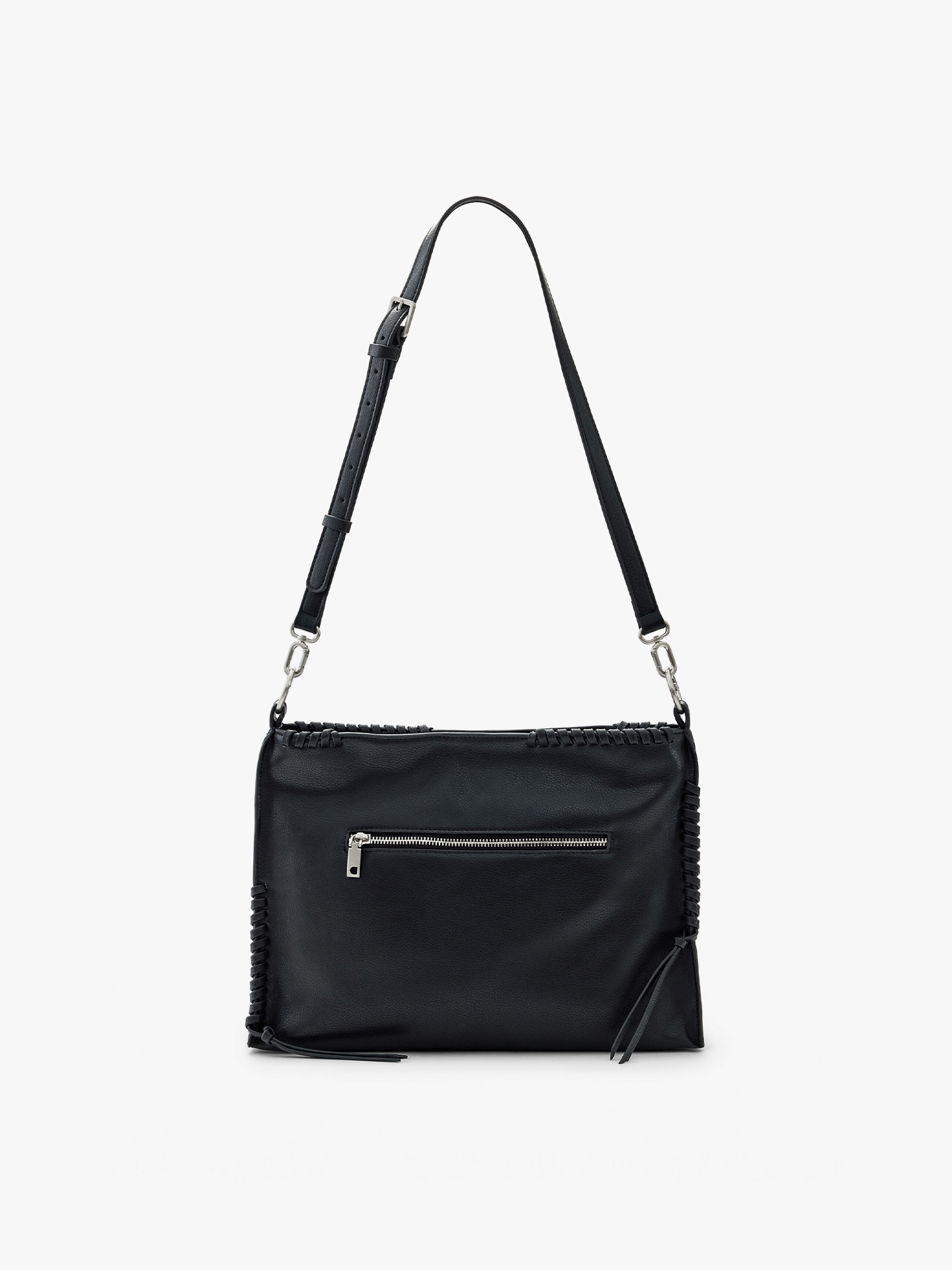 Mala de Ombro Efeito Pele com Detalhes