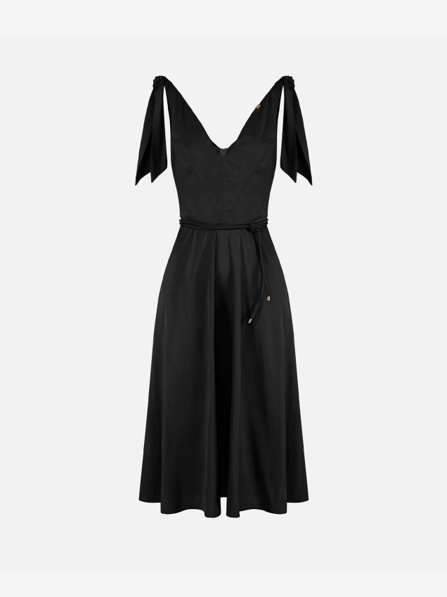 Vestido Midi com Decote em V