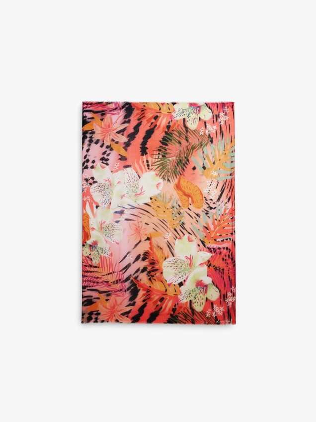 Lenço com Estampado Floral