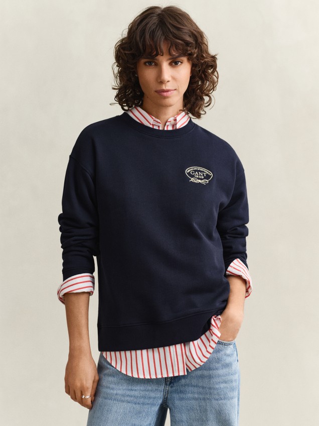 Sweatshirt com Logótipo Bordado
