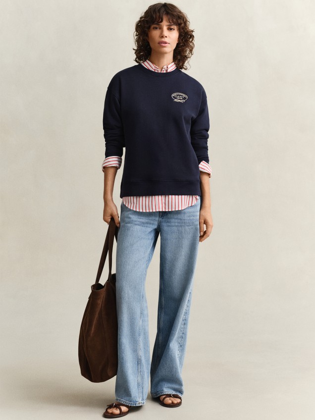 Sweatshirt com Logótipo Bordado