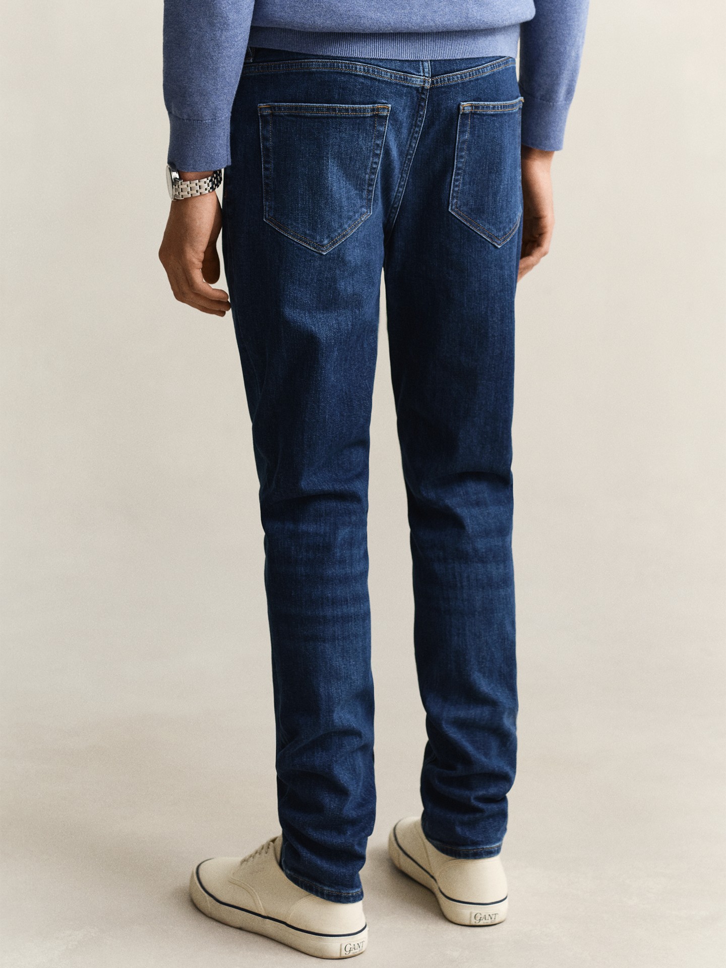 Calças de Ganga Slim Fit