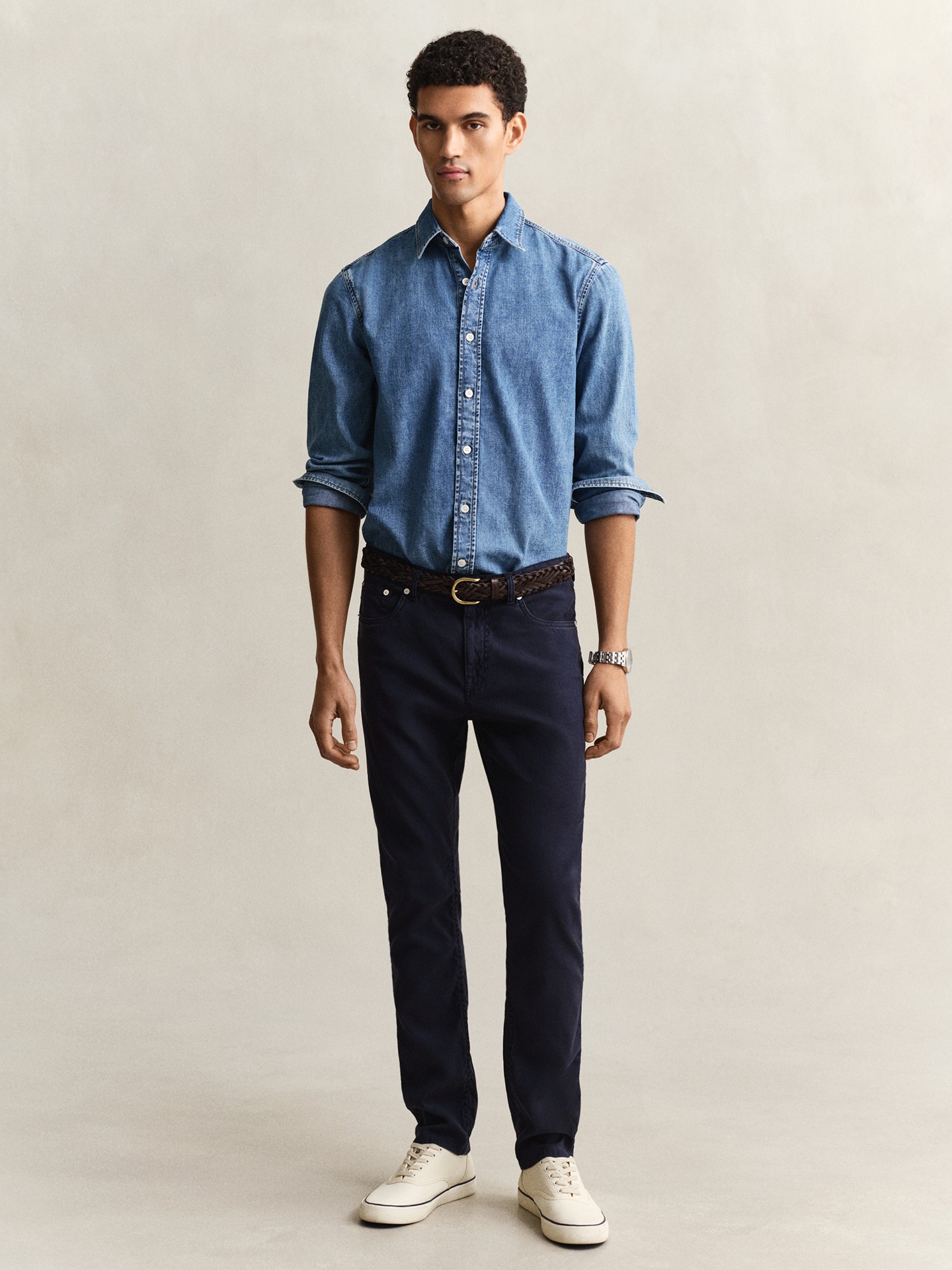 Calças de Ganga Slim Fit