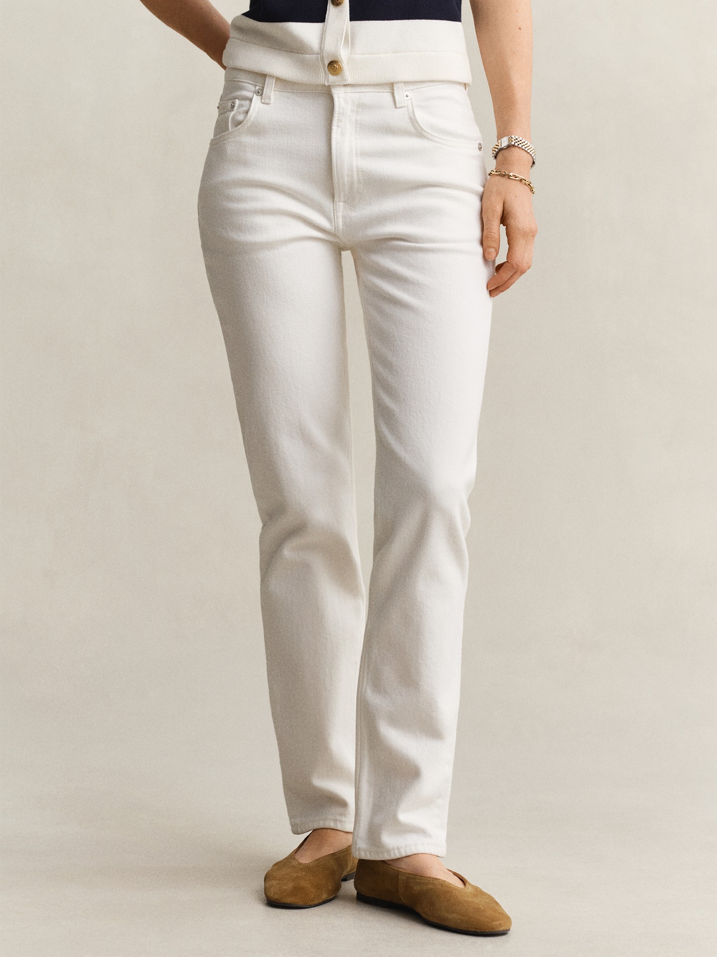 Calças de Ganga Regular Fit