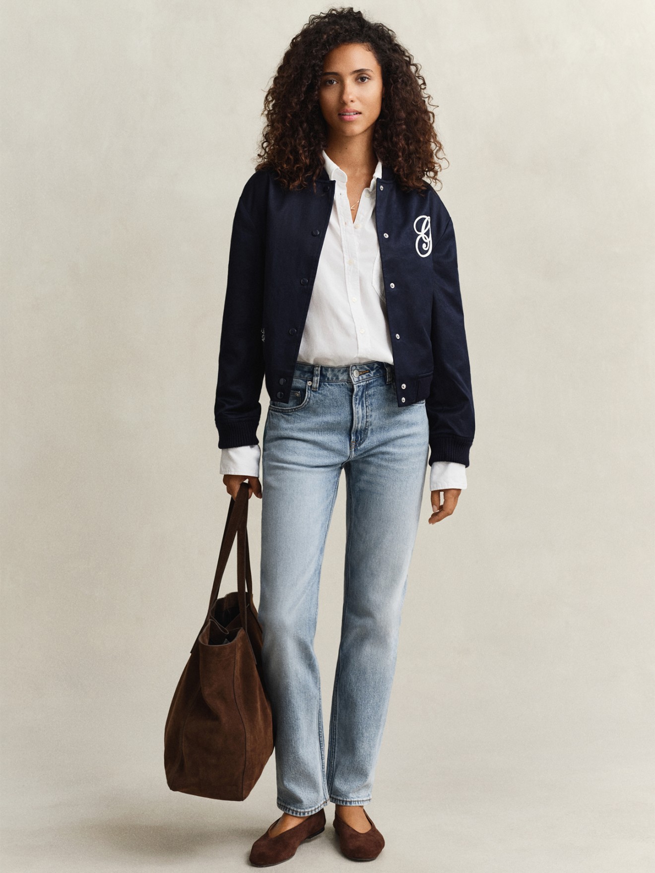 Blus�o Bomber com Emblema no Peito