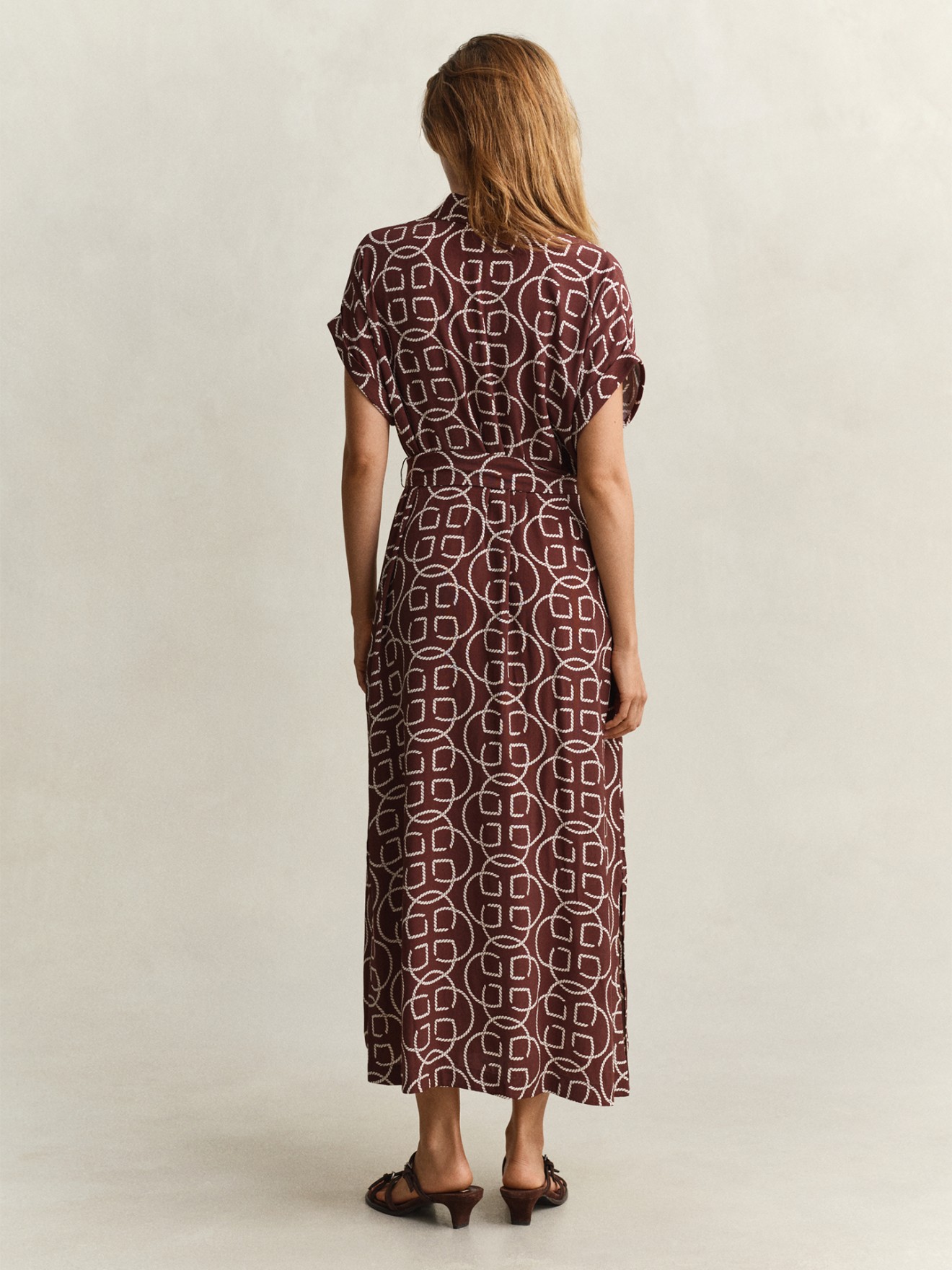 Vestido Camiseiro com Padr�o