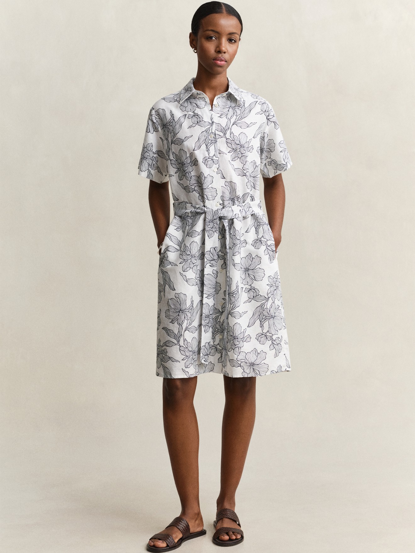 Vestido Camiseiro com Estampado