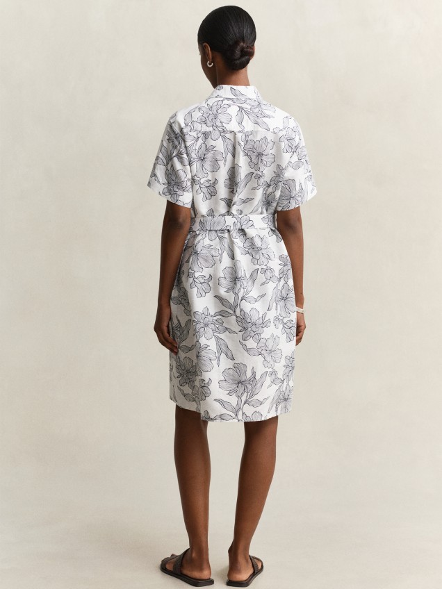 Vestido Camiseiro com Estampado
