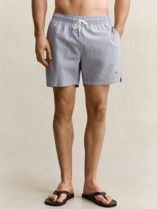 Calções de Banho às Riscas