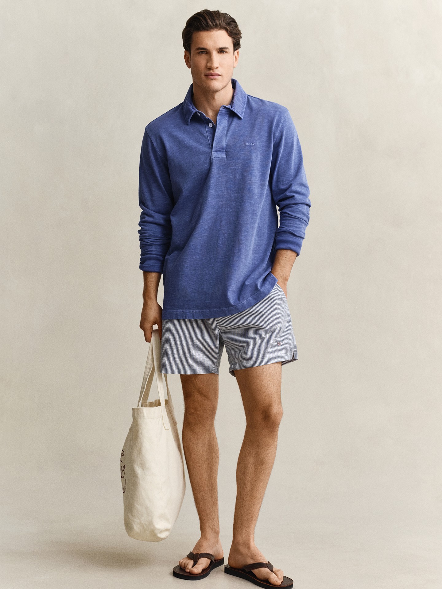 Calções de Banho às Riscas