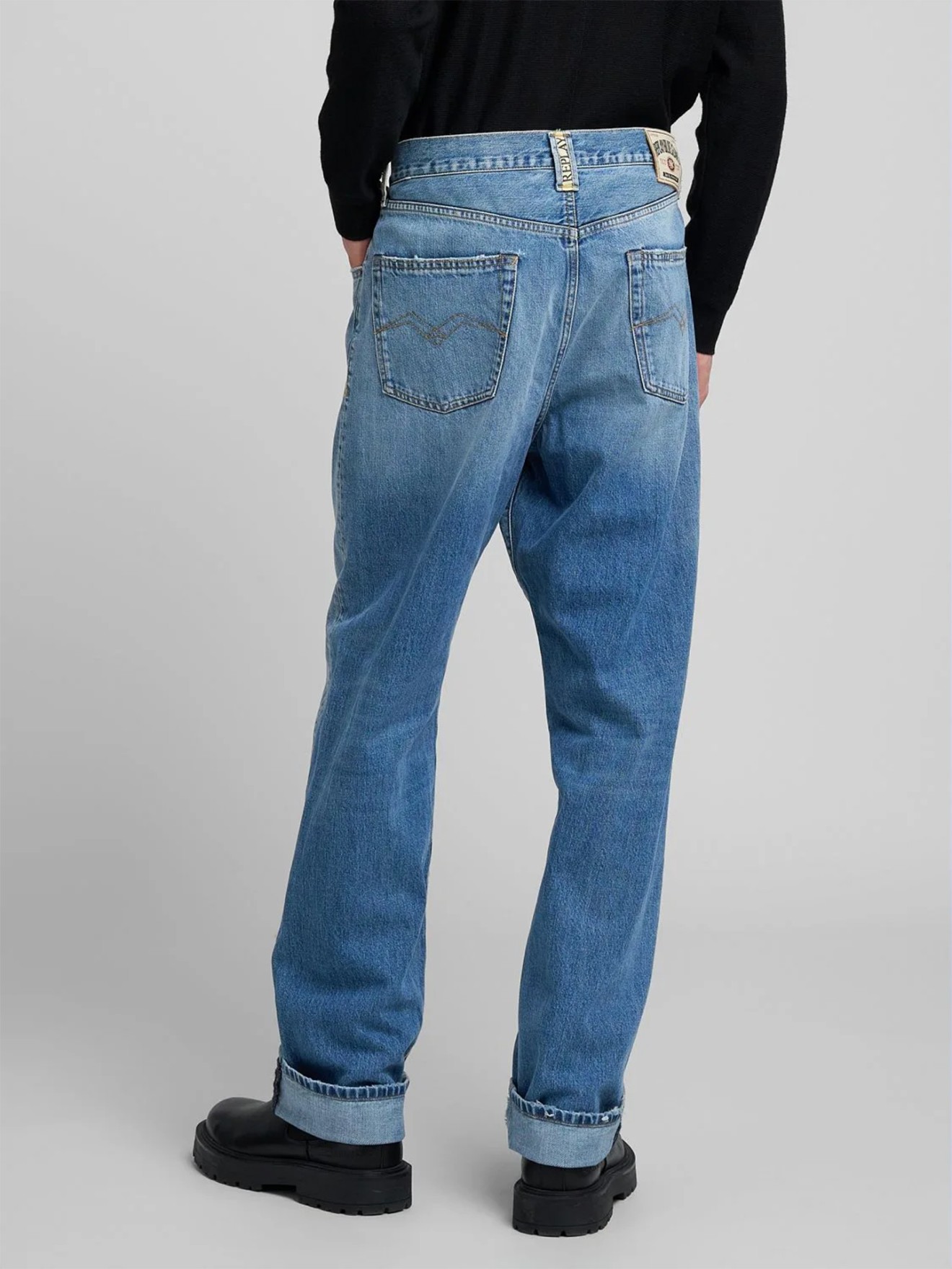 Calças de Ganga Straight Fit